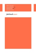 Cover: Jahrbuch 2021 - Wallstein