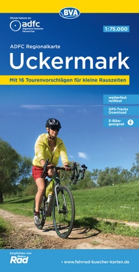 Abbildung von: ADFC-Regionalkarte Uckermark, 1:75.000, mit Tagestourenvorschlägen, reiß- und wetterfest, E-Bike-geeignet, GPS-Tracks-Download - BVA BikeMedia