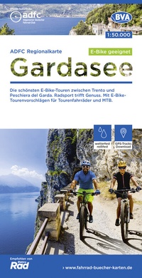 Abbildung von: ADFC-Regionalkarte Gardasee, 1:50.000, E-Bike-geeignet, reiß- und wetterfest, GPS-Tracks-Download - BVA BikeMedia
