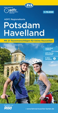 Abbildung von: ADFC-Regionalkarte Potsdam Havelland, 1:75.000, mit Tagestourenvorschlägen, reiß- und wetterfest, E-Bike-geeignet, GPS-Tracks-Download - BVA BikeMedia
