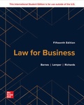 Cover: Law for Business ISE - McGraw-Hill Education