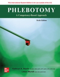 Enlarge image Cover: Phlebotomy: A Competency Based Approach ISE - McGraw-Hill Education
