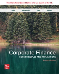 Enlarge image Cover: Corporate Finance: Core Principles and Applications ISE - McGraw-Hill Education