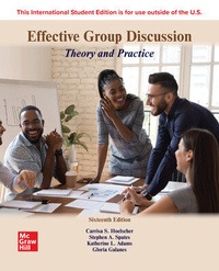Enlarge image Cover: Effective Group Discussion: Theory and Practice ISE - McGraw-Hill Education