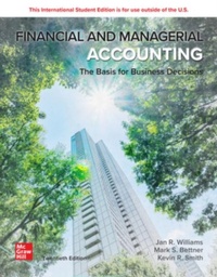 Enlarge image Cover: Financial & Managerial Accounting ISE - McGraw-Hill Education
