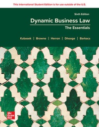 Enlarge image Cover: Dynamic Business Law: The Essentials ISE - McGraw-Hill Education