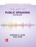 Cover: ISE The Art of Public Speaking: 2023 Release - McGraw-Hill Education