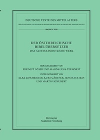 Abbildung von: Das Alttestamentliche Werk - De Gruyter