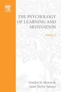 Enlarge image Cover: Psychology of Learning and Motivation - Academic Press