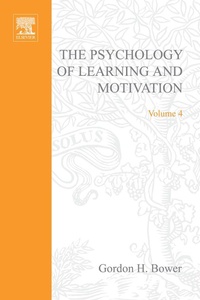Enlarge image Cover: Psychology of Learning and Motivation - Academic Press