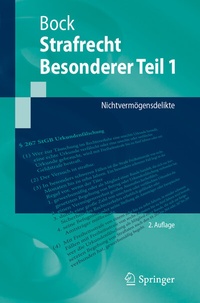 Abbildung von: Strafrecht Besonderer Teil 1 - Springer