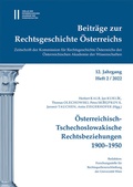 Cover: Beitr&auml;ge zur Rechtsgeschichte &Ouml;sterreichs, 12. Jahrgang, Heft 2/2022 - Verlag der &ouml;sterreichischen Akademie der Wissenschaften