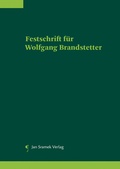 Cover: Festschrift f&uuml;r Wolfgang Brandstetter - Jan Sramek Verlag KG