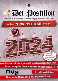Enlarge image Cover: Der Postillon +++ Newsticker +++ 2024 - Riva