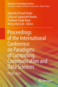 Enlarge image Cover: Proceedings of the International Conference on Paradigms of Computing, Communication and Data Sciences - Springer