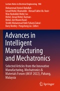 Cover: Advances in Intelligent Manufacturing and Mechatronics - Springer