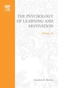 Enlarge image Cover: Psychology of Learning and Motivation - Academic Press