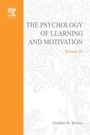Cover: Psychology of Learning and Motivation - Academic Press