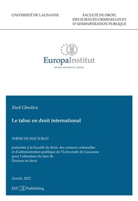 Abbildung von: Le tabac en droit international - buch & netz