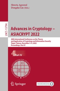 Abbildung von: Advances in Cryptology - ASIACRYPT 2022 - Springer