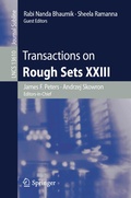 Cover: Transactions on Rough Sets XXIII - Springer