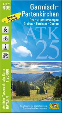 Abbildung von: ATK25-R09 Garmisch-Partenkirchen (Amtliche Topographische Karte 1:25000) - Landesamt für Digitalisierung, Breitband und Vermessung, Bayern