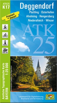 Abbildung von: ATK25-K17 Deggendorf (Amtliche Topographische Karte 1:25000) - Landesamt für Digitalisierung, Breitband und Vermessung, Bayern