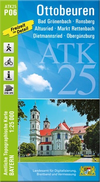 Abbildung von: ATK25-P06 Ottobeuren (Amtliche Topographische Karte 1:25000) - Landesamt für Digitalisierung, Breitband und Vermessung, Bayern