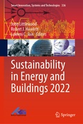 Cover: Sustainability in Energy and Buildings 2022 - Springer