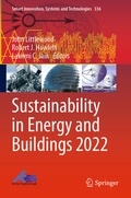 Cover: Sustainability in Energy and Buildings 2022 - Springer