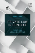 Cover: Private Law in Context - Edward Elgar Publishing