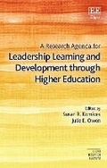 Cover: A Research Agenda for Leadership Learning and Development through Higher Education - Edward Elgar Publishing
