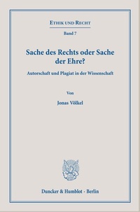 Abbildung von: Sache des Rechts oder Sache der Ehre? - Duncker & Humblot