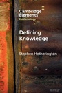 Cover: Defining Knowledge - Cambridge University Press