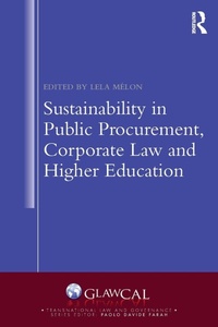 Abbildung von: Sustainability in Public Procurement, Corporate Law and Higher Education - Routledge