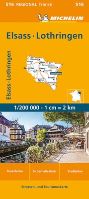Abbildung von: Michelin Elsass Lothring - Michelin Editions des Voyages