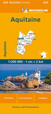 Abbildung von: Michelin Aquitaine - Michelin Editions des Voyages