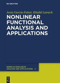 Enlarge image Cover: Nonlinear Functional Analysis and Applications - De Gruyter