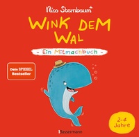 Abbildung von: Wink dem Wal - Ein Mitmachbuch zum Schütteln, Schaukeln, Pusten, Klopfen und sehen, was dann passiert - Bassermann