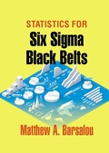 Cover: Statistics for Six Sigma Black Belts - ASQ Quality Press
