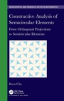 Cover: Constructive Analysis of Semicircular Elements - Chapman & Hall/CRC