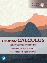Abbildung von: Thomas' Calculus: Early Transcendentals, eBook, SI Units - Pearson Education Limited