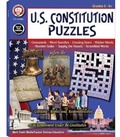 Cover: U.S. Constitution Puzzles Workbook, Grades 5 - 12 - Mark Twain Media