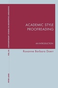 Cover: Academic Style Proofreading - Peter Lang Verlag