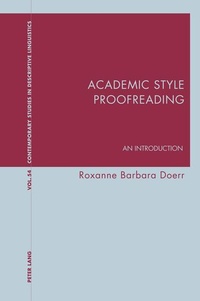 Enlarge image Cover: Academic Style Proofreading - Peter Lang Verlag
