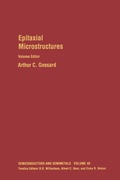 Cover: Epitaxial Microstructures - Academic Press