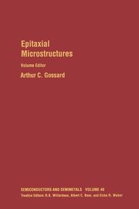 Abbildung von: Epitaxial Microstructures - Academic Press