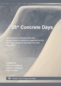 Cover: 28th Concrete Days - Trans Tech Publications Ltd