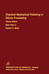 Abbildung von: Chemical Mechanical Polishing in Silicon Processing - Academic Press