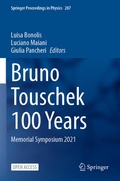 Cover: Bruno Touschek 100 Years - Springer